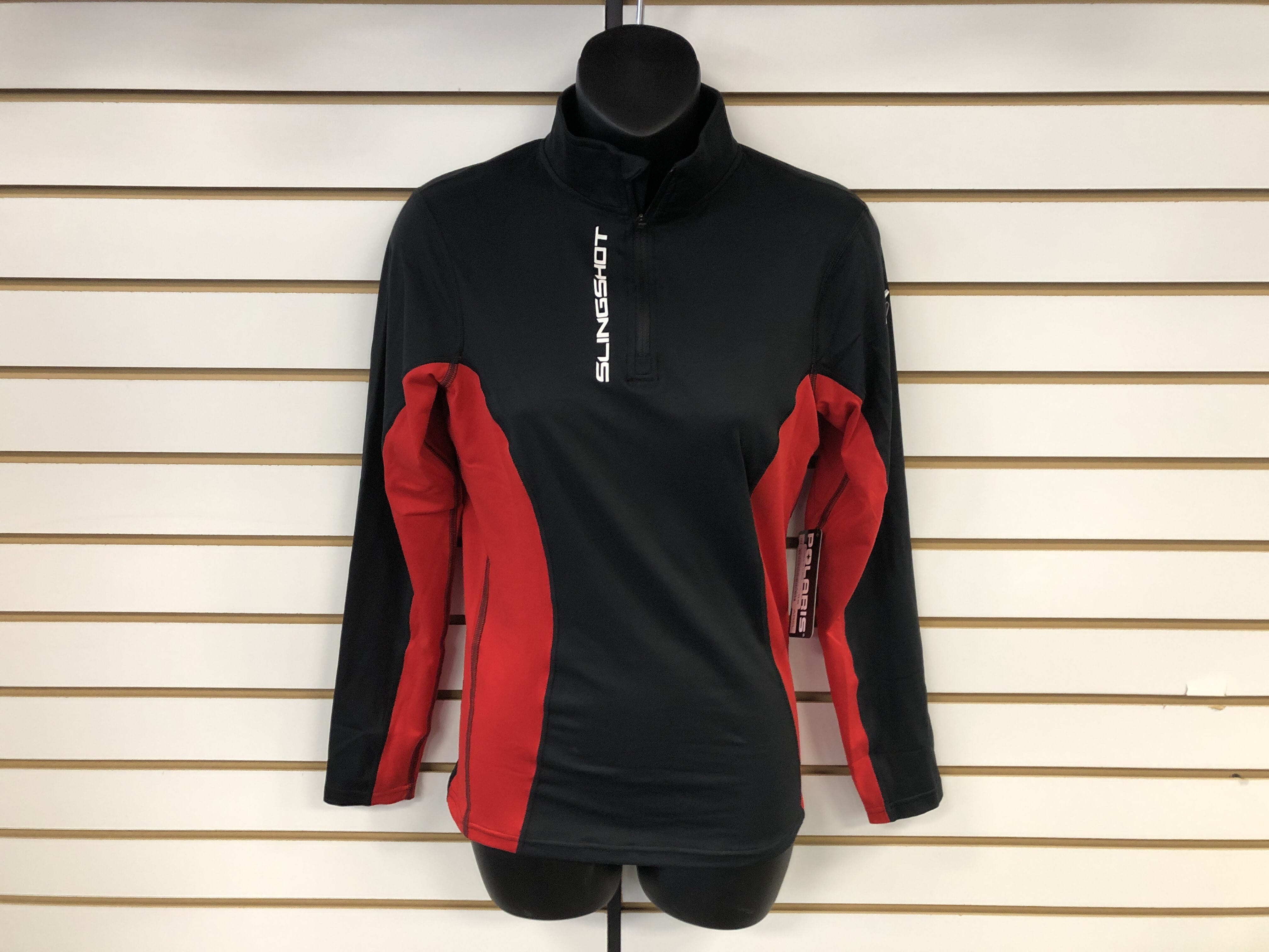 WMN BANK 1/4 ZIP TECH BLK S